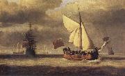The Yacht Royal Escape Close-hauled in a Breeze VELDE, Willem van de, the Younger